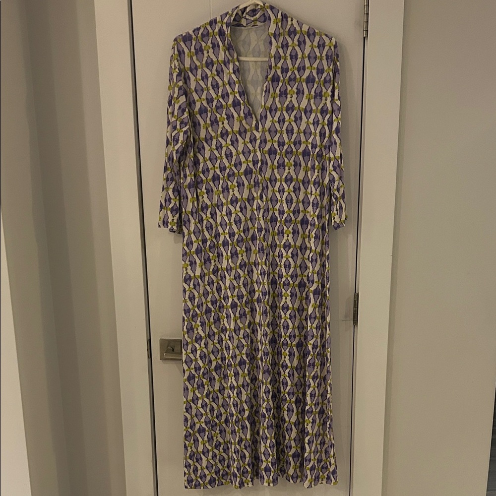 Geometric Patterned Maxi Dress